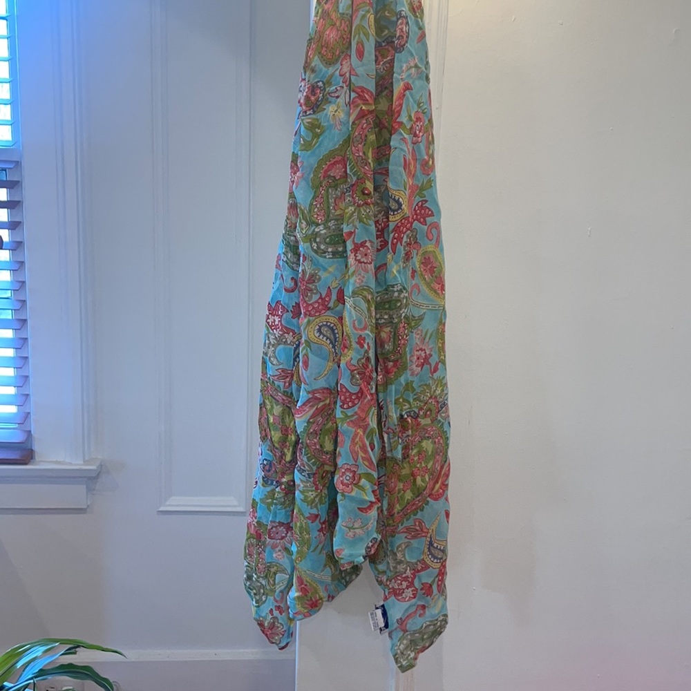 Floral patterned scarf